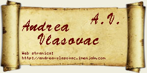 Andrea Vlasovac vizit kartica